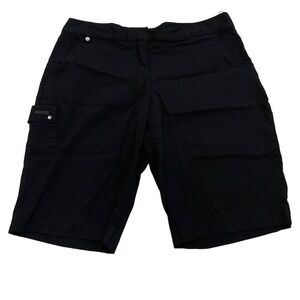Izod Black Cargo Bermuda Shorts size 12-14